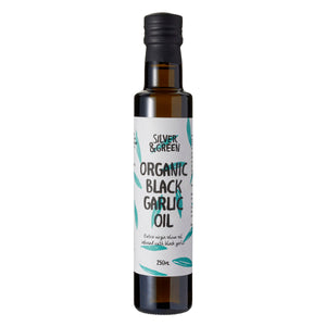 Silver & Green - Olive Oil - Organic Black Garlic - 250ml