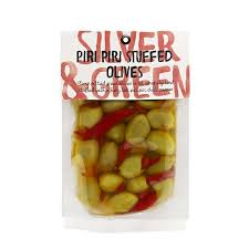 Silver & Green Olives - Piri Piri Stuffed 220gr