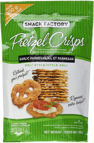 Snack Factory - Pretzel Crisps - Garlic Parmesan - 200gr