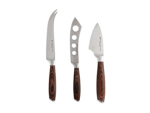 Stanton Wood - Cheese Knife Set - 3pc - Wood Gift Boxed