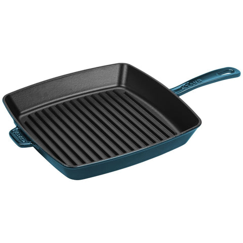 Staub - Grilling Pan - Cast Iron - Square - La Mer - 10"