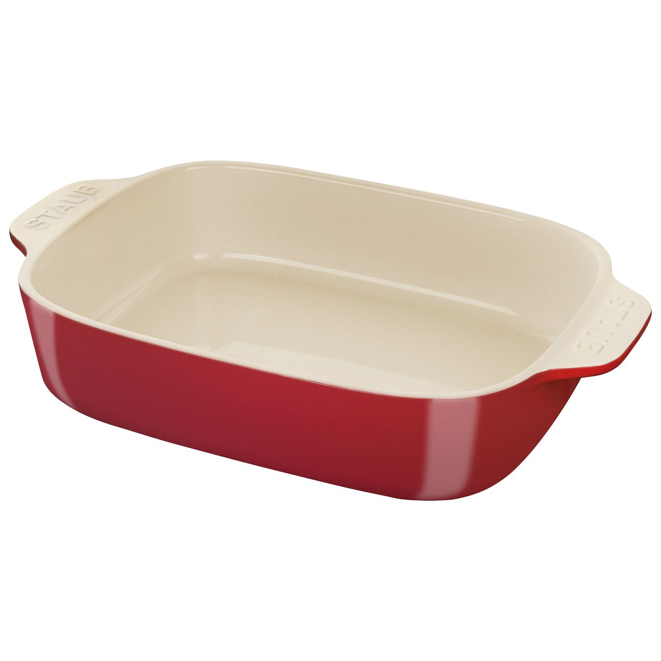 Staub - Ceramic Rectangular Dish – Cherry - 26 X 20
