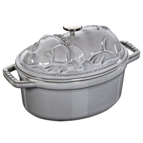 Staub - Cocotte - Grey – Pig Lid - 1L