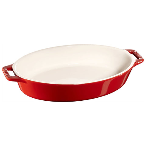 Staub -  Oval Dish - Ceramic - Cherry - 23cm