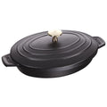 Staub - Oval Gratin - Black - 23x17cm