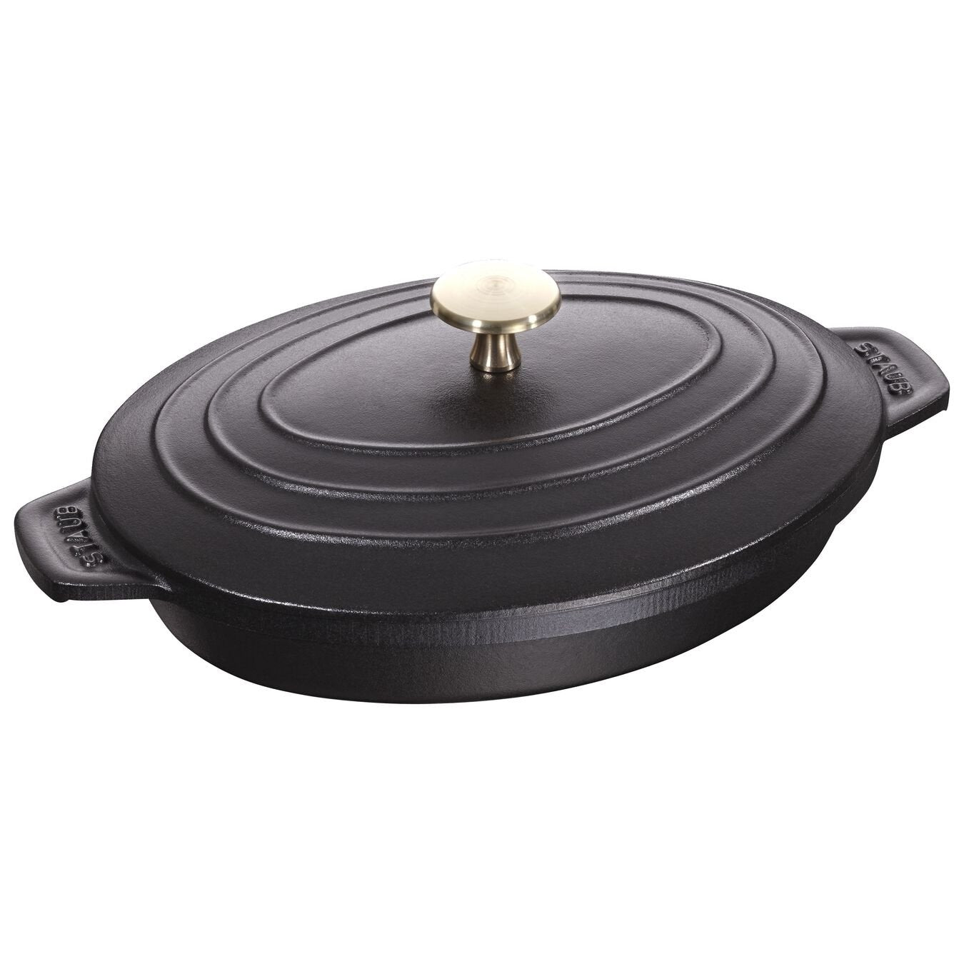 Staub - Oval Gratin - Black - 23x17cm