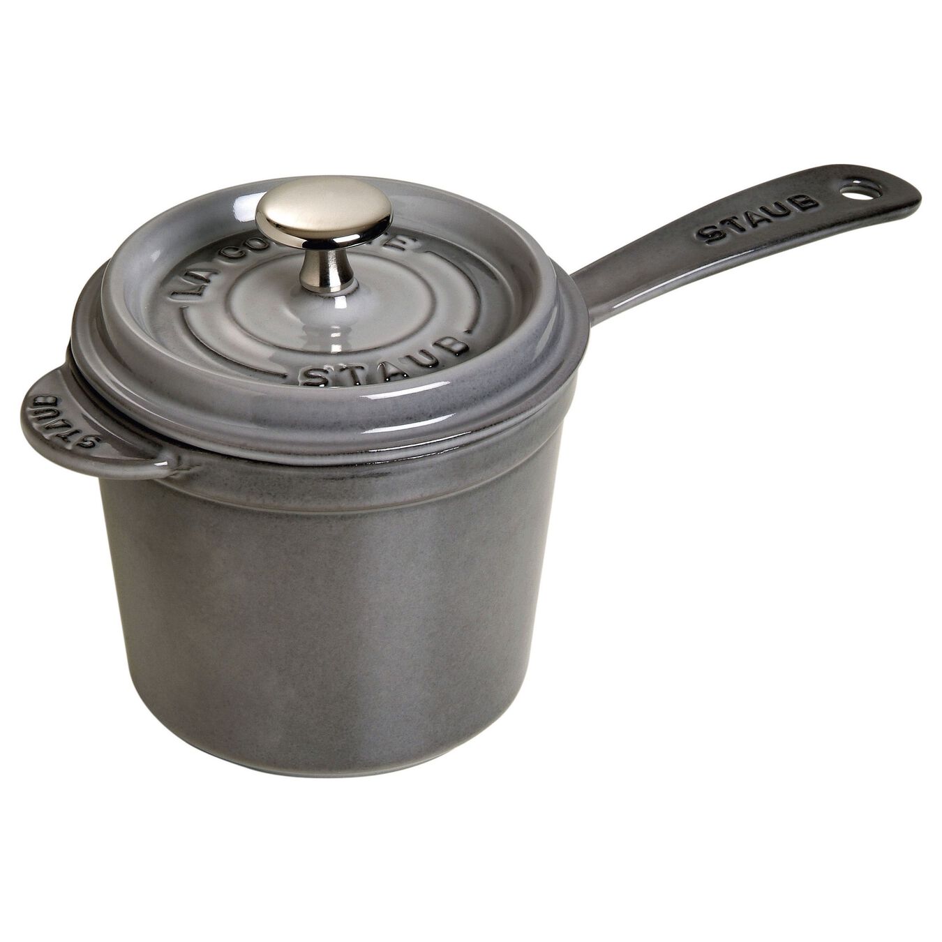 Staub - Round Saucepan – Graphite Grey – 1.25L
