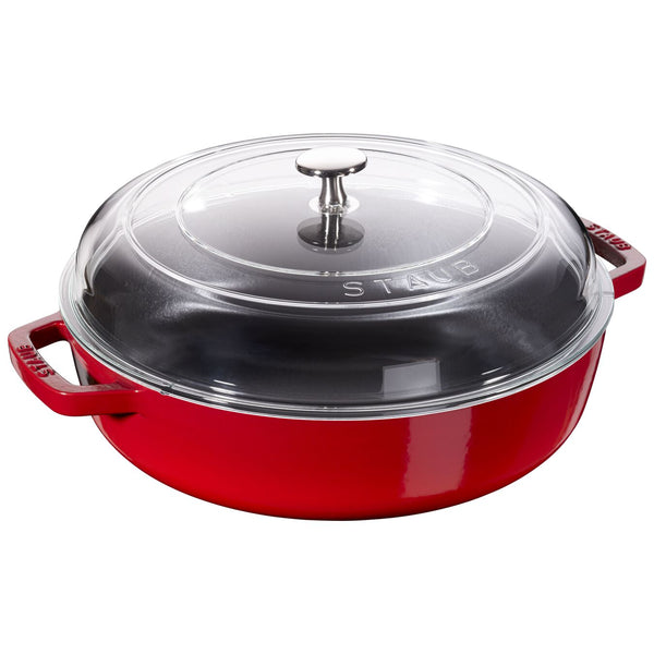 Cast Iron Braiser With Glass Lid