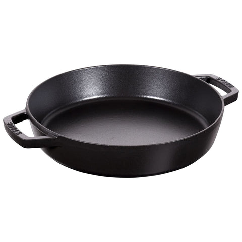 Staub – Cast Iron – Fry Pan - Double Handle - Black - 10 1/4"