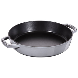Staub – Cast Iron – Frying Pan - Double Handle - Grey - 10 1/4"
