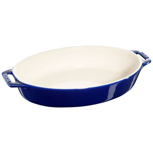 Staub – Oval Oven Dish  – Ceramic - Blue