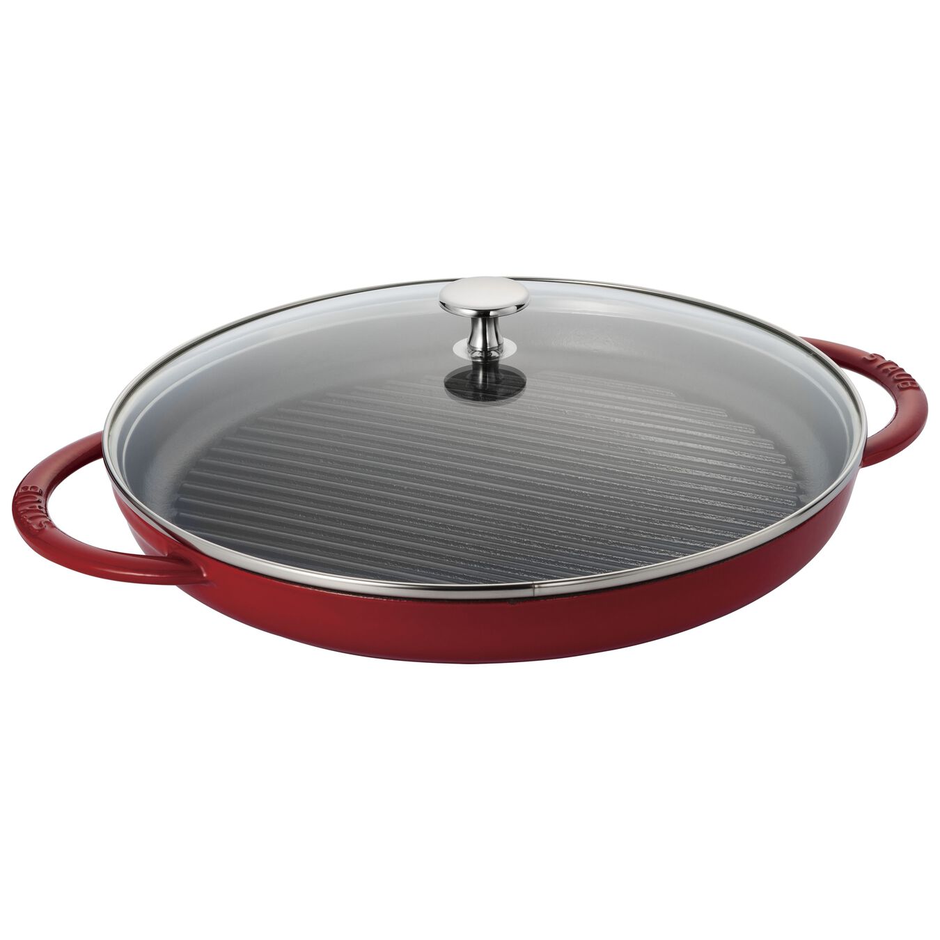 Staub – SteamGrill Pan – Round  - Cherry  – 12”