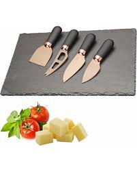 Taylor Eye Witness - Cheese Knife Set - Plus Slate Cheese Serving Board