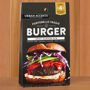 Urban Accents  - Seasoning - Spicy Harissa Portobello Veggie Burger
