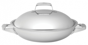 TruClad Stainless Steel Wok With Lid - 13"