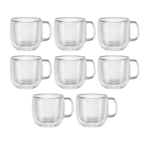 Sorrento Double Wall Cappuccino Mugs - Buy 6 Get 8