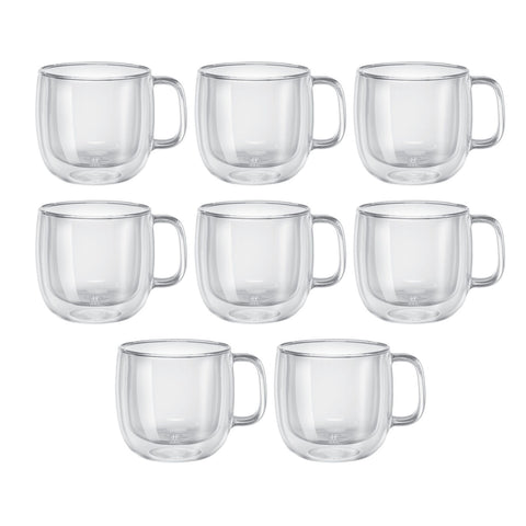 Sorrento Double Wall Cappuccino Mugs - Buy 6 Get 8
