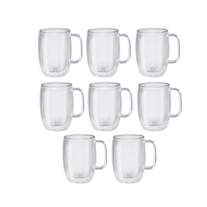 Zwilling Sorrento Plus - Mugs - Latte - Double Wall - 8 Piece Set