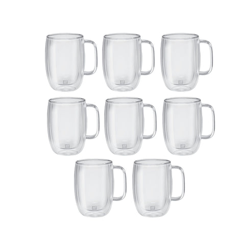 Zwilling Sorrento Plus - Mugs - Latte - Double Wall - 8 Piece Set