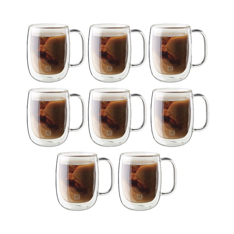 Sorrento Double Wall Coffee Mug Set – 8pc