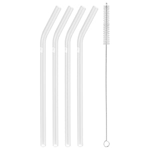 Sorrento Bent Glass Straw - Clear