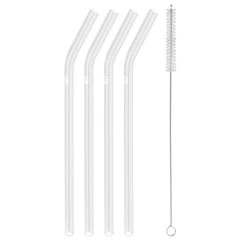 Sorrento Bent Glass Straw - Clear