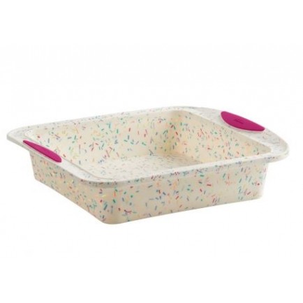 Trudeau - Silicone Square Cake Pan (Confetti)
