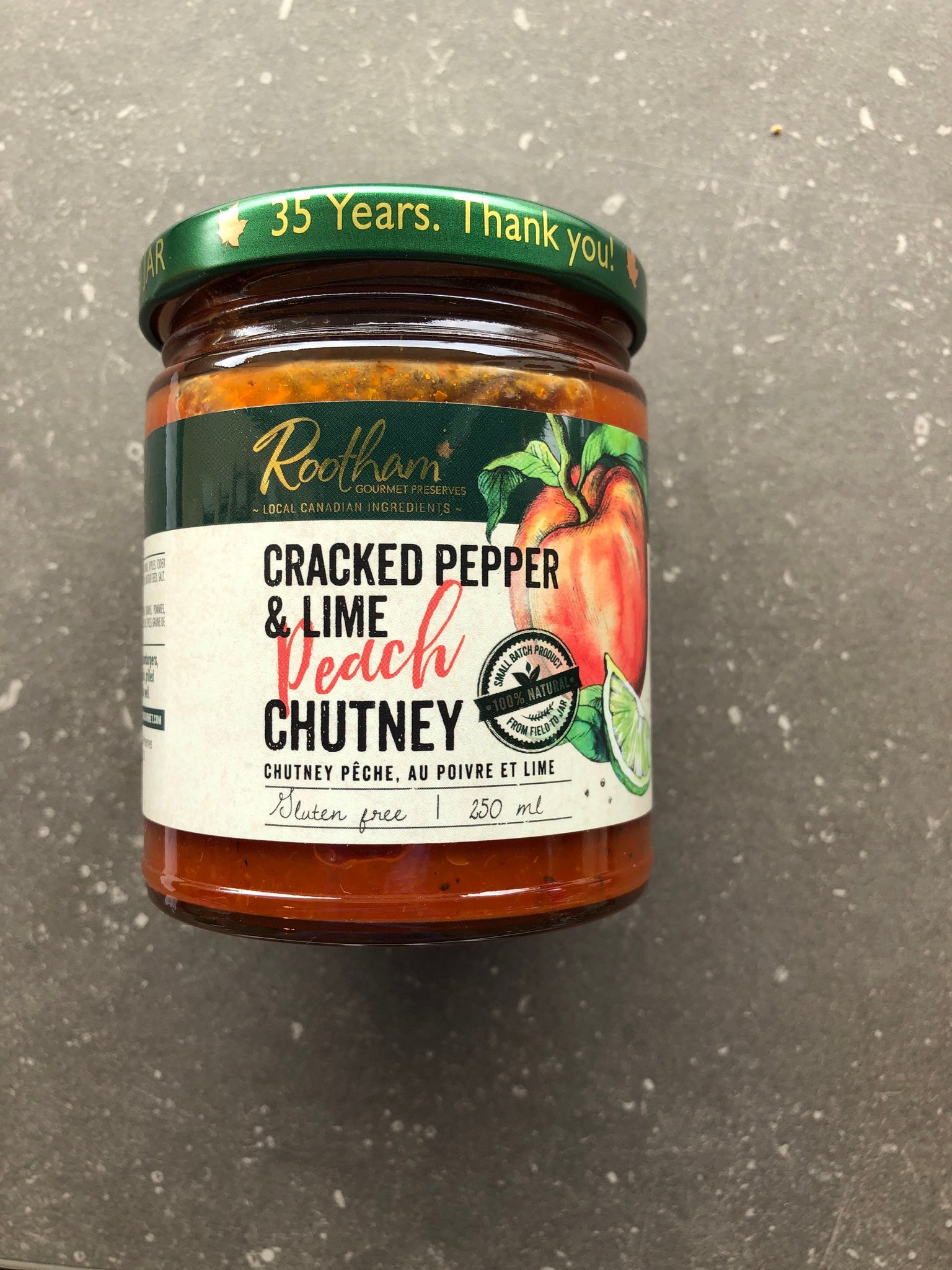 Rootham Chutney - Cracked Pepper, Lime, and Peach