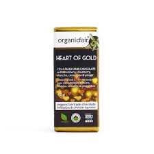 Organic Fair - chocolate bar Heart of Gold cranb/blueb 75% 43g