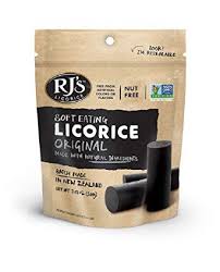 RJ's Black Licorice 180g bag