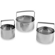 Stainless Biscuit Cutter - Set of 3
