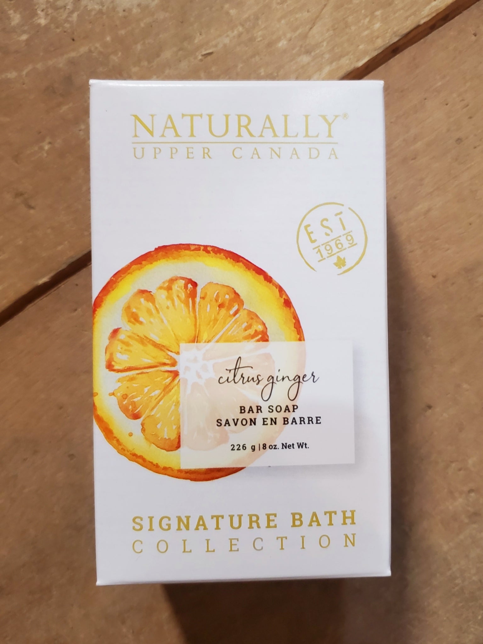 Upper Canada Soaps - Naturally - Citrus Ginger - 225G