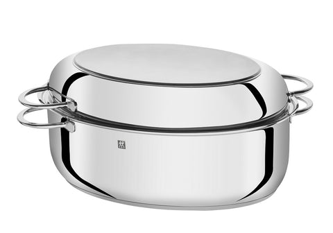 Plus Series Multi-Use Oval Roaster With Rack & Lid - 15″