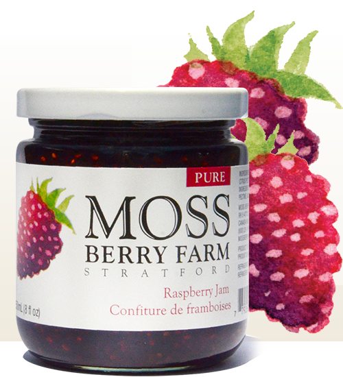 Moss Berry Farm Raspberry Jam 250m