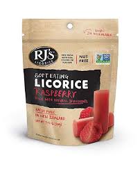RJ's Raspberry Licorice 200g bag