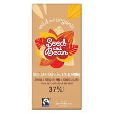 Seed and Bean - Chocolate Bar Hazelnut & Almond 37% 85g