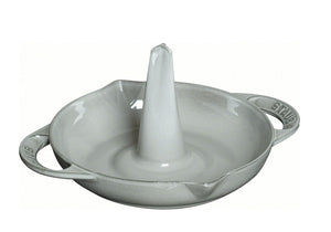 Staub - Cast Iron Vertical 9.5″ Chicken Roaster – Grey