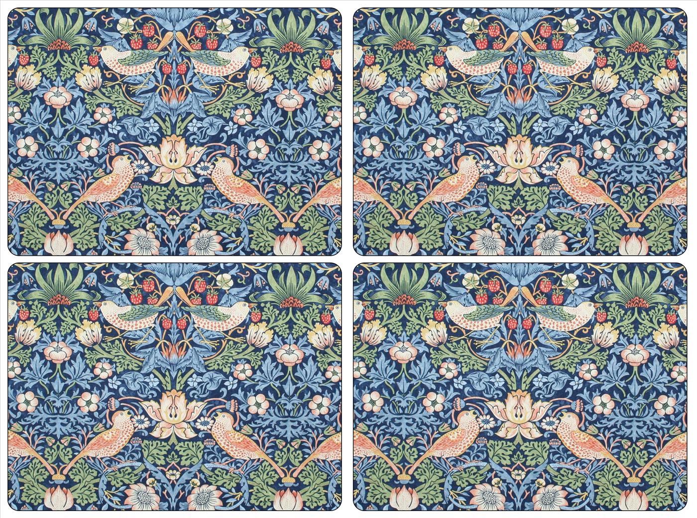 Pimpernel Placemat - Strawberry Thief - Set of 4