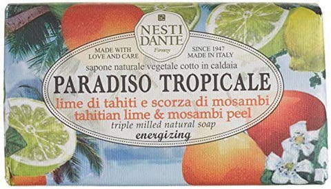 Nesti Dante Soaps - Paradiso Tropicale - Tahitian Lime and Mosambi - 250g