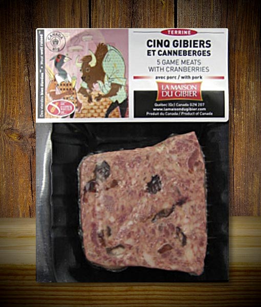 Maison Du Gibier -  5 Game Meats with Cranberries Terrine