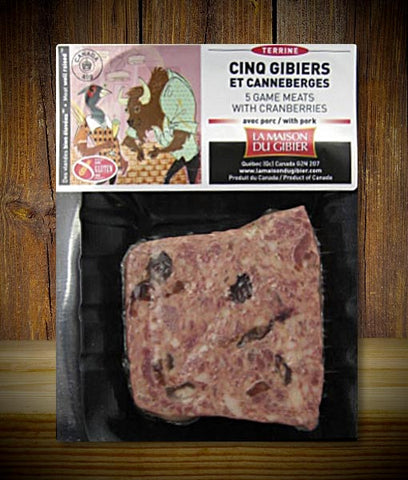 Maison Du Gibier -  5 Game Meats with Cranberries Terrine