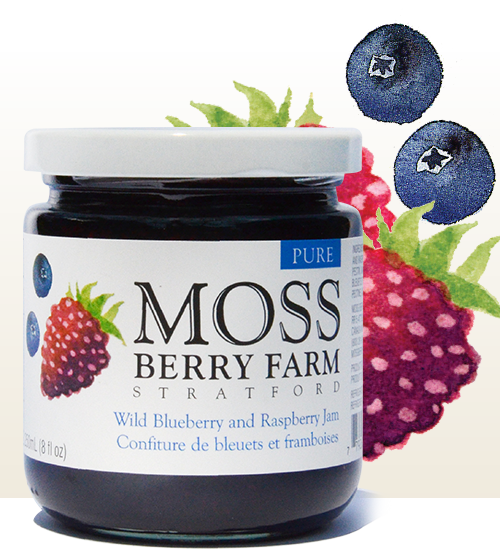 Moss Berry Farm Wild Blueberry & Raspberry Jam 250ml