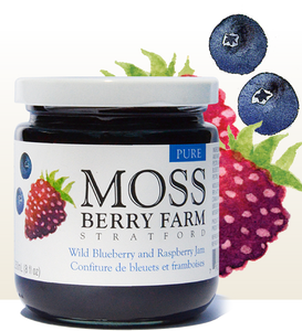 Moss Berry Farm Wild Blueberry & Raspberry Jam 250ml