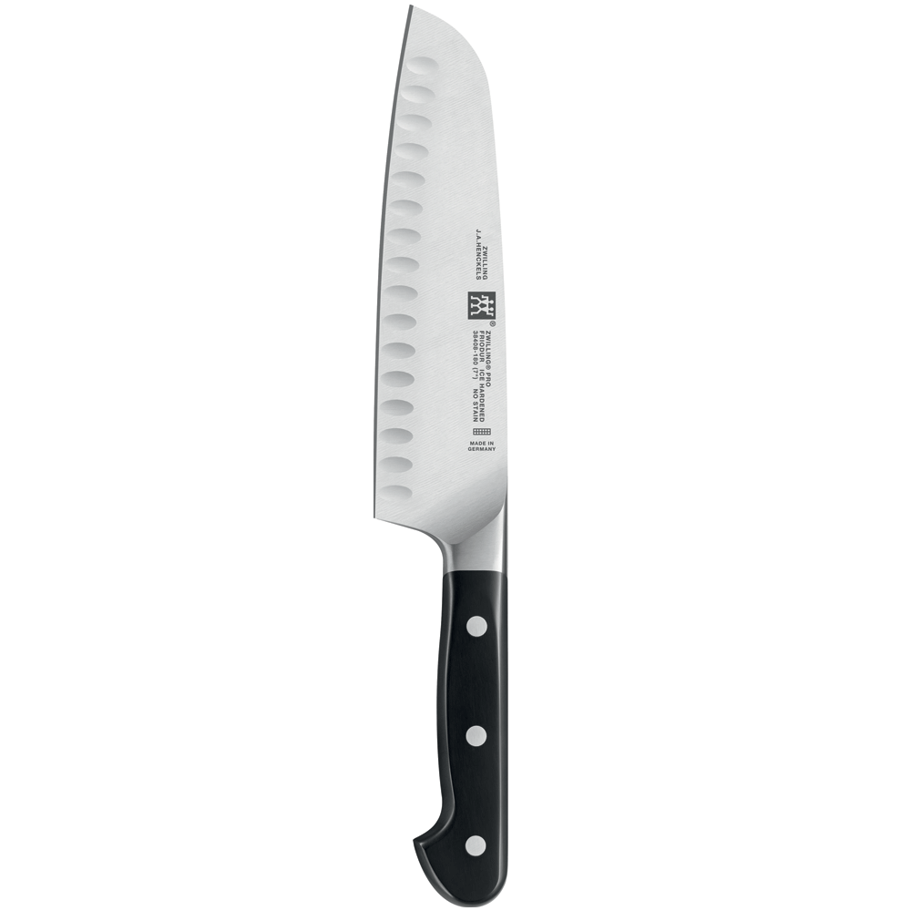 Pro - Santoku Knife (Hollow Edge) -  7"